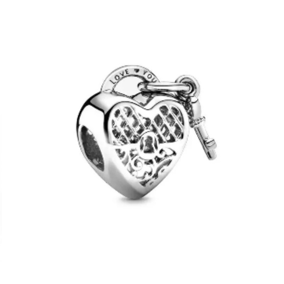 PANDORA | S925 Ale Heart Key Charm Lock - Picture 1 of 4